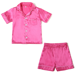 Set di pigiami estivi a manica corta per bambini e bambine - Product Image 2