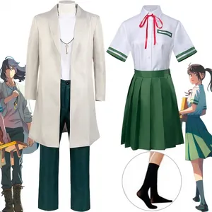 Anime Suzume Cosplay No Tojimari Munakata Halloween Kostuum Jurk Volledige Set Halloween Kostuum Kleding