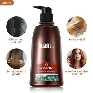 Wholesale Promotion 350ml Large Capacity Hair Care Inhibiting Bacterial Growth Essential Oil Argan Oil Shampoo