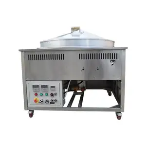 Robusta máquina Potsticker de Gas de 220V/380V, máquina de bola de masa frita de acero inoxidable con Calefacción Eficiente para restaurantes