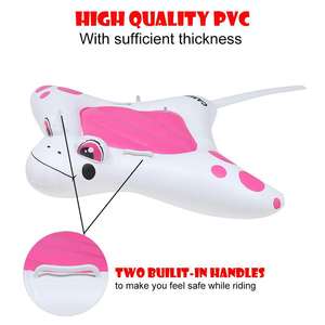 AGS PVC Île flottante gonflable en forme de grenouille, siège-canapé de baignade et jouet aquatique pour enfants de moins de 100 kg - Product Image 3