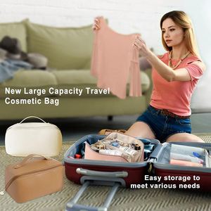 Organisateur de cosmétiques personnalisé Siy931, trousse de toilette en cuir PU pour femmes, sac de maquillage imperméable avec logo - Product Image 5