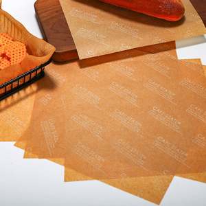 Papier sulfurisé 15*15cm pour emballage de burgers et fast-food, personnalisable avec logo et taille, 100 feuilles - Product Image 2