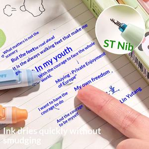 ปากกาเจลแบบดึงลงได้สำหรับนักเรียนชั้นประถมศึกษา ไส้เปลี่ยนได้ เขียนลื่น แห้งเร็ว ใช้ได้ทั้งที่สำนักงานและที่บ้าน - Product Image 5