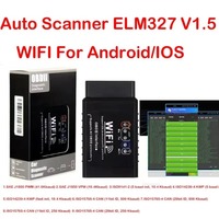 2025 OBD2 WIFI ELM327 V 1,5 escáner para IOS /Android Auto OBDII OBD 2 ODB II ELM 327 V1.5 WI-FI lector de código herramienta de diagnóstico