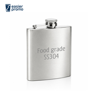 Gourde isotherme en acier inoxydable 304 de qualité alimentaire, 200 ml (7 oz), pour vodka et whisky