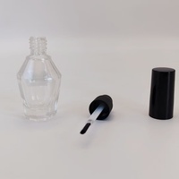 Flacon cylindrique transparent tendance 14 ml pour vernis à ongles et blush, avec bouchon à vis, brosse, sérigraphie et marquage à chaud – Meilleure vente