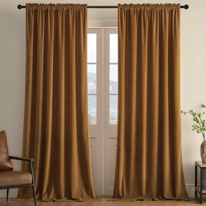Lüks Avrupa Tarzı Kuşgözlü Alev Geciktirici Yerleşik Isı Yalıtımlı Karartma Perdesi %100 Polyester - Product Image 1