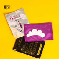 Cache-oeil jetable en gel non pelucheux RISI Coussinets d'extension de cils à fleurs de haute qualité Patch pour les yeux