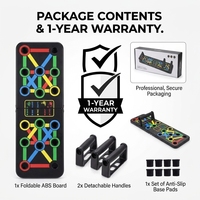Plateforme d'entraînement compacte à code couleur 62cm-18cm pour pompes, conception optimisée, OEM disponible