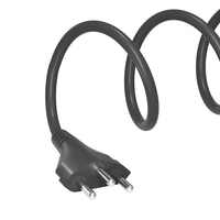 Cordon d'alimentation CA standard Detong à 3 broches, câble d'alimentation pour appareils ménagers à 3 pôles, cordon d'alimentation Schuko