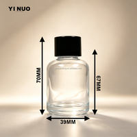 Bouteille en verre vide de 30 ml pour diffuseur à bâtonnets, avec bouchon à vis, pour la décoration intérieure, chambre et salle de bain