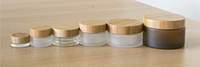 Pot en verre dépoli pour crème de soin 5g 15g 30g 50g 100g pour emballage de crème visage