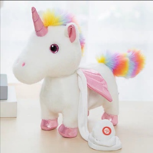 Giocattoli da ballo interattivi personalizzati per bambini in morbido <span class=keywords><strong>peluche</strong></span> realistico canto <span class=keywords><strong>unicorno</strong></span> giocattoli da passeggio per bambini - Product Image 6