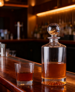 <span class=keywords><strong>Carafe</strong></span> à whisky et vin en cristal transparent de haute qualité, sans plomb, moderne, fabriquée à la machine, 900 ml, pour bar et fêtes - Product Image 1