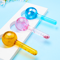 Ensemble de 2 outils de massage à eau glacée pour la beauté, ensemble de globes de glace pour le visage, boîtes de conditionnement, globes de glace rafraîchissants