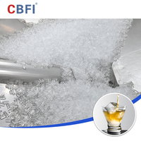 Máquina de Hielo Industrial CBFI de 15-30 Toneladas, Acero Inoxidable, Ahorro de Energía, Control PLC, Motor con Rodamientos, Fácil de Operar