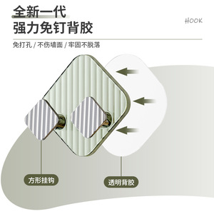 Adhesive <b>Wall</b> <b>Hooks</b> With Removable Design For Bathroom Storage And Organization - Product Image 3