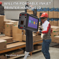Imprimante jet d'encre portable semi-automatique Willita, machine d'impression thermique portative pour métal, papier, plastique, sacs, cartons, date d'expiration