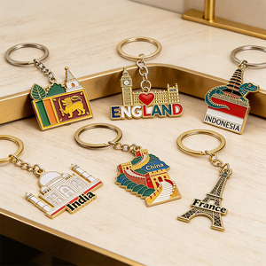 Collection <span class=keywords><strong>de</strong></span> porte-clés avec noms <span class=keywords><strong>de</strong></span> pays et monuments emblématiques, ensemble <span class=keywords><strong>de</strong></span> souvenirs culturels personnalisés, cadeau, articles promotionnels, <span class=keywords><strong>prix</strong></span> d'usine en gros - Product Image 4