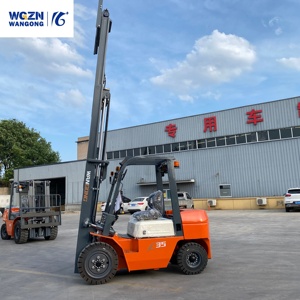 Montacargas Diésel WGZN Stable 4560 kg <span class=keywords><strong>de</strong></span> Capacidad <span class=keywords><strong>de</strong></span> Carga Útil, 3.5 Toneladas, con Tamaño <span class=keywords><strong>de</strong></span> Horquilla Ajustable para el Manejo <span class=keywords><strong>de</strong></span> Palés Grandes - Product Image 3