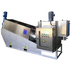 Máquina de deshidratación de lodos, filtro de tornillo de voluta, prensa