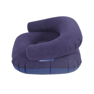 Inflatable Air <b>Sofa</b> Blue PVC Outdoor <b>Camping</b> Chair For Adults And Kids - Product Image 1