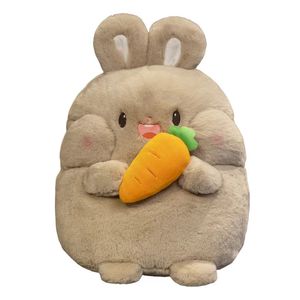 <span class=keywords><strong>Animal</strong></span> de peluche de vientre gordo de conejo Kawaii súper suave con relleno de algodón PP Técnicas lavadas - Product Image 1