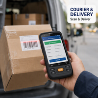 Escáner de Código de Barras PDA Android 12 Directo de Fábrica, IP65, 5 Pulgadas, para Comercio Electrónico, Logística, Venta al por Mayor, Dispositivo Portátil Resistente