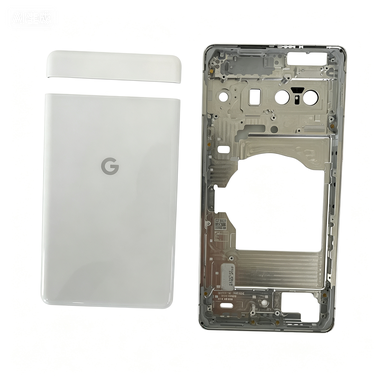 New Middle Frame Bezel Housing Back Glass Cover Replacement for Google Pixel 7Pro Mobile Phone Housing