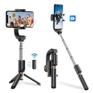 Selfie Stick Opvouwbare Uitschuifbare Handheld Anti-Shake 360 Graden Rotatie Stabilisator Smartphone Gimbal Stabilisator
