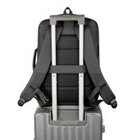 Sac à dos pour ordinateur portable professionnel pour homme, personnalisable, en stock, multifonctionnel, avec chargement USB, en polyester enduit de PU