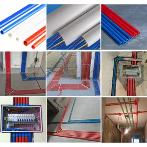 PVC Tabung Keras Tahan Api Pipa Pvc Saluran Listrik untuk Perlindungan Kawat