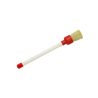 Brosse de montage de pneus à tête droite avec poils de porc naturels, applicateur de lubrifiant pour jantes tubeless à long manche, pour service de roues de voiture