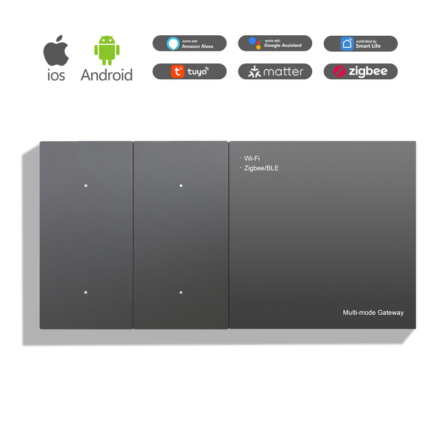 Zigbee Gateway Zigbee 3.0 Smart Switch Control Hub With Voice Control Alexa Google Home for Commercial Smart Home and Hotel