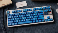 QK80 Mk2 Clavier mécanique en aluminium personnalisé jaune beurre enduit par pulvérisation-Type-C/Bluetooth5.0/2.4G Tri-Mode