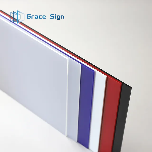Grace sign factory manufacturing colored cast acrylic sheet 1220x2440mm