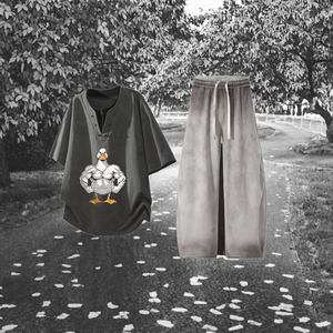 Sweat-shirts décontractés en maille à col rond pour femmes, motif canard musclé, avec logo frontal, pour l'automne - Échantillon disponible en 7 jours CYSE-2690192 - Product Image 3