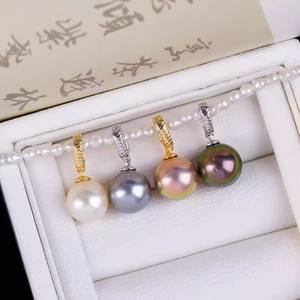Accesorios de Perlas DIY para Moda Femenina, Colgante de Plata S925, Cuentas de 11-13 mm, Componentes de Joyería con Forma de Gorro de Navidad - Product Image 2