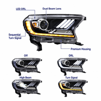 Voll-LED-Scheinwerfer Auto-Frontleuchten-Set für Ford Ranger T6 T7 T8 2015-2020 mit Dynamischem Blinker LED-Scheinwerfer Großhandel