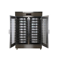 Nouveau Four de Fermentation de Boulangerie Haute Capacité à Double Porte, 26 Plateaux, avec Vapeur, Étuve de Pâte Automatique pour Eau, Maïs, Lait, Sucre