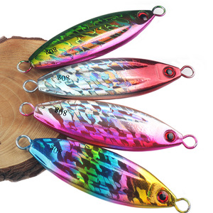 Señuelo de pesca de hundimiento lento con láser, 100g, de metal, para pesca en agua salada, para pesca en barco en el océano. - Product Image 1
