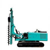 Pile driver hydraulique solaire de 4 à 6 m avec moteur diesel et châssis sur chenilles