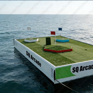 Filet de golf professionnel personnalisé pour yacht, greens flottants, aire de jeu aquatique, jeu de golf pour compétitions entre invités - Product Image 4