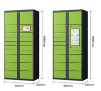 Casier de livraison intelligent en libre-service 24h/24 et 7j/7 avec serrure électronique, casier intelligent, casier extérieur antivol et étanche