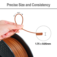 Filament PLA effet bois arc-en-ciel, prix usine, 1,75 mm, biodégradable, matériau d'impression 3D pour imprimantes FDM