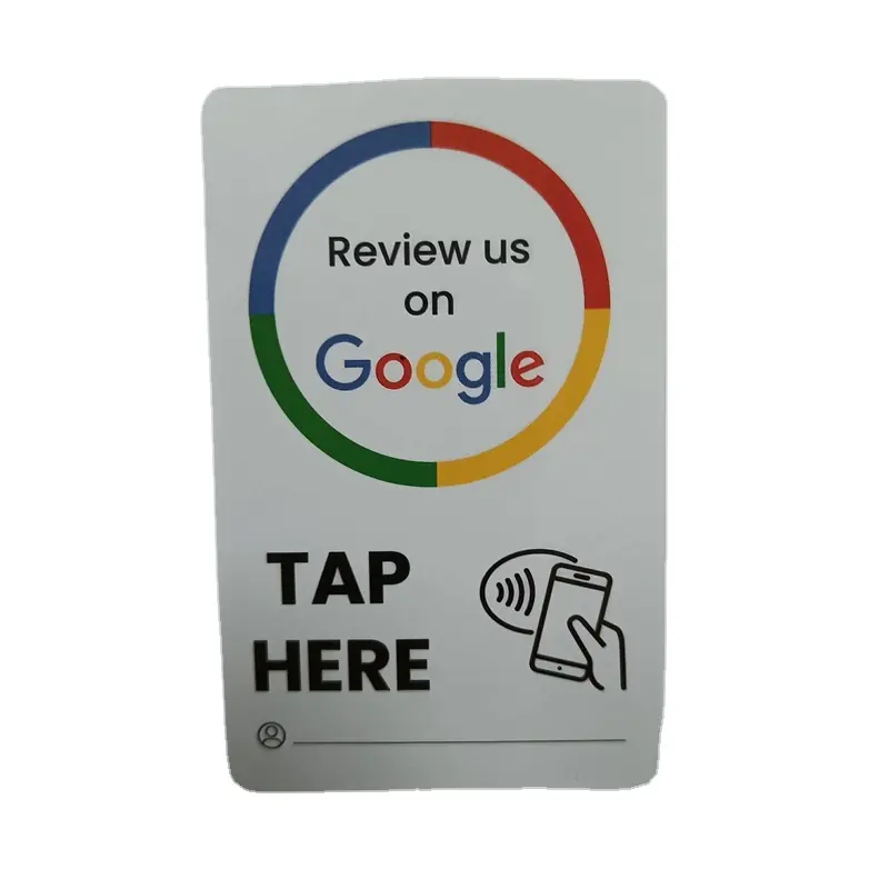 Operate Simple And Quick Feedback NFC Google User Rating Card