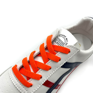 Lacets plats en polyester de 8 mm de large, couleurs mélangées, pour chaussures de sport et décontractées - Product Image 3