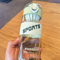 Bouteille d'eau Portable en plastique résistant aux chutes tasse d'espace Durable Gym Fitness Sport de plein air bouteille à boire
