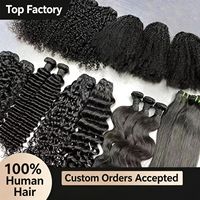 Lots de Cheveux Humains Bouclés Birmans Double Drawn Grade 12A, Tissage de Cheveux Vierges Naturels Bouclés, Extensions de Cheveux Humains Bruts en Gros